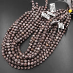 Natural Brown Snowflake Obsidian Beads 4mm 6mm 8mm 10mm Gemstone Round Beads 15.5" Strand