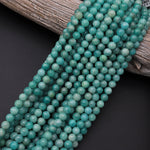 Rare Natural Russian Amazonite Beads 4mm 6mm 8mm 10mm Round Beads Seafoam Blue Green Colors 15.5" Strand