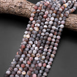 Matte Botswana Agate Beads 4mm 6mm 8mm 10mm 12mm Round Beads 15.5" Strand