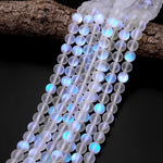 Mermaid Stone beads Aka Mystic Aura Quartz Matte Synthetic Rainbow Blue Moonstone 6mm 8mm 10mm 12mm Round Beads 15.5" Strand