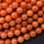 Natural Orange Aventurine 4mm 6mm 8mm 10mm Round Beads 15.5" Strand