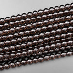 Natural Ice Obsidian 4mm 6mm 8mm 10mm Round Beads 15.5" Strand