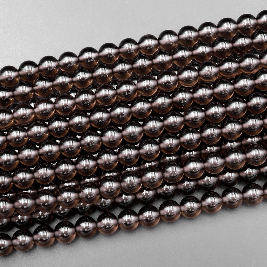 Natural Ice Obsidian 4mm 6mm 8mm 10mm Round Beads 15.5" Strand