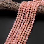 AAA Natural Peach Pink Aquamarine Morganite Beads 4mm 5mm 6mm 8mm 10mm Smooth Round Beads 15.5" Strand