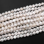 White Tibetan Agate 6mm 8mm Round Beads Dzi Agate Brown Etched Eye Mala Antique Boho Beads 15.5" Strand