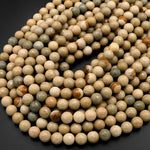 Faceted Natural Cripple Creek Jasper 8mm 10mm Round Beads 15.5" Strand