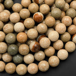 Faceted Natural Cripple Creek Jasper 8mm 10mm Round Beads 15.5" Strand