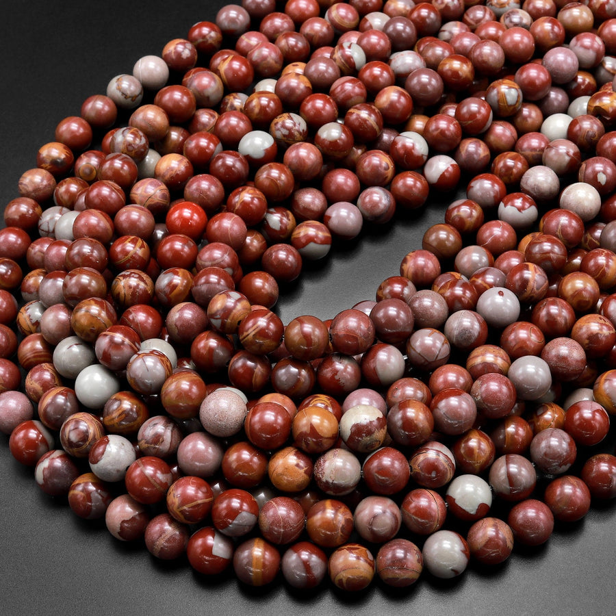 Natural Australian Noreena Jasper 6mm 8mm 10mm Round Beads 15.5" Strand
