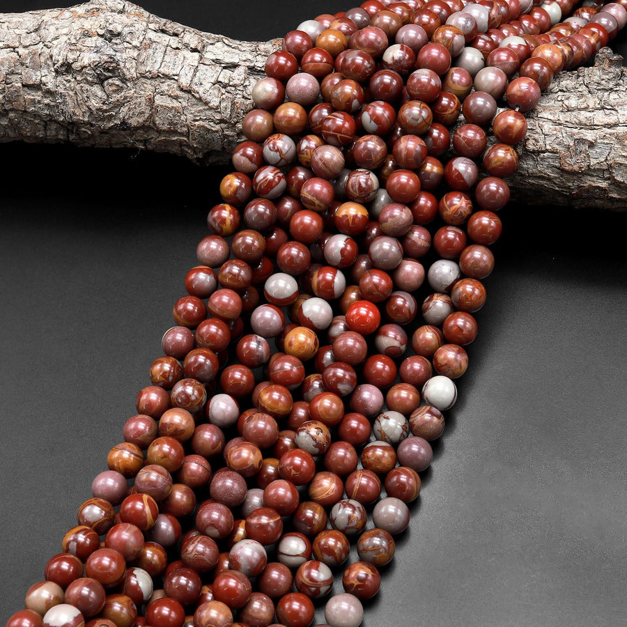 Natural Australian Noreena Jasper 6mm 8mm 10mm Round Beads 15.5" Strand