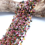 AAA Tourmaline Smooth Teardrop Beads Natural Multicolor Watermelon Pink Green Yellow Gemstone 15.5" Strand