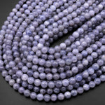 Natural Light Blue Iolite 6mm 8mm 10mm Round Gemstone Beads 15.5" Strand