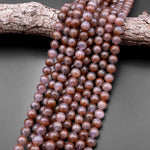 Rare Natural Auralite 23 Cacoxenite Gemstone 7mm 8mm 9mm 10mm 12mm 13mm Round Beads Powerful Healing Oldest Crystal 15.5" Strand