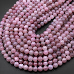 Rare Mauve Pink Madagascar Natural Rose Quartz 8mm 9mm 10mm 12mm Round Beads 15.5" Strand