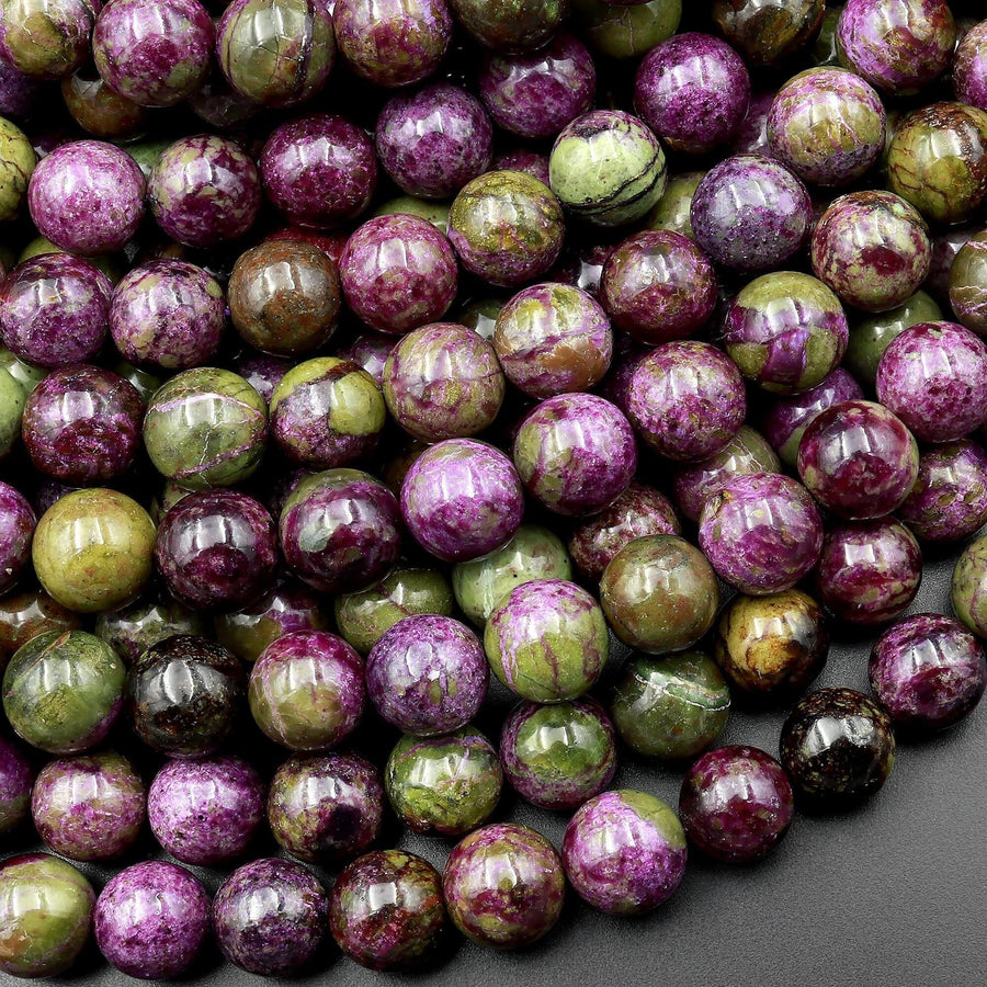 Natural Atlantisite Stichtite Beads 4mm 5mm 6mm 8mm 10mm 12mm 15.5" Strand