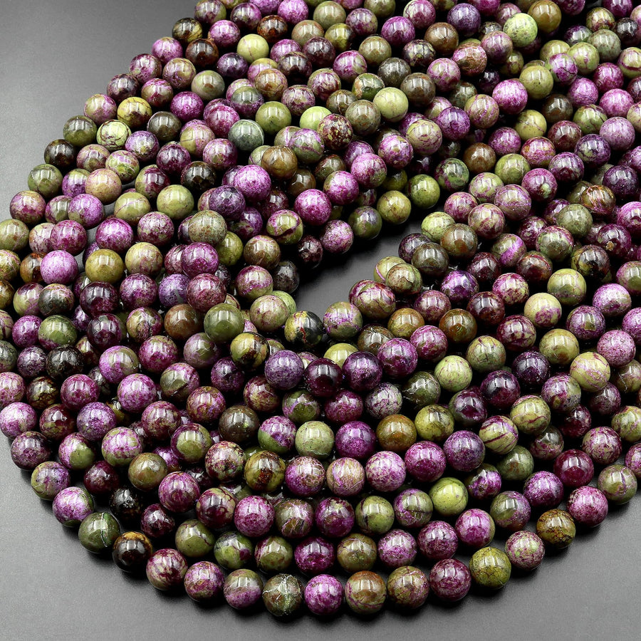 Natural Atlantisite Stichtite Beads 4mm 5mm 6mm 8mm 10mm 12mm 15.5" Strand