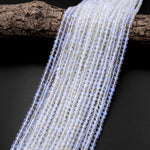 Micro Faceted Opalite Round Beads 2mm 3mm 4mm 15.5" Strand