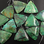 From the Old Arizona Copper Mine~ Natural Chrysocolla Triangle Pendant