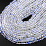 Micro Faceted Opalite Round Beads 2mm 3mm 4mm 15.5" Strand