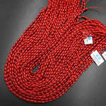 AAA Genuine Red Bamboo Coral Drum Rice Barrel Beads 6x3mm 9x5mm 15.5" Strand