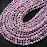 Natural Violet Purple Pink Green Kunzite 6mm Round Beads Gemstone 15.5" Strand