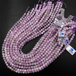 Natural Violet Purple Pink Green Kunzite 6mm Round Beads Gemstone 15.5" Strand