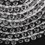 Natural Rock Quartz Smooth 8mm Teardrop Briolette Beads Super Clear Gemstone 15.5" Strand