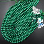 AAA Natural Green Malachite 4mm 6mm 8mm 10mm 12mm 14mm Smooth Round Beads Amazing Stripes 15.5" Strand