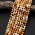 Natural Yellow Aventurine 4mm 6mm 8mm 10mm Round Beads 15.5" Strand
