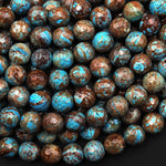 Faceted Rainbow Calsilica 4mm 6mm 8mm 10mm Round Beads 15.5" Strand