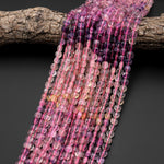 Faceted Natural Fluorite 6mm Coin Beads 15.5" Strand