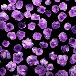 Undrilled Natural Amethyst Flower Pyramid Raw Cabochon Rich Purple Gemstone
