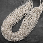 Small White Keishi Pearl Real Genuine Natural Freshwater Pearl 15.5" Strand