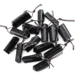 Natural Black Tourmaline Pendant Side Drilled Natural Crystal Point High Energy Stone