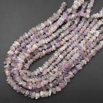 Rare Natural Sphalerite Freeform Beads Pebble Nuggets Hand Hammered Purple Crystal Gemstone 15.5" Strand