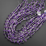 AAA Faceted Natural Purple Amethyst Teardrop Briolette Beads Good for Earrings 9x6mm 15.5" Strand