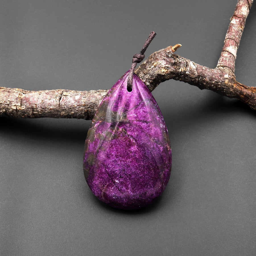 Natural Atlantisite Stichtite Teardrop Pendant Gemstone From Australia