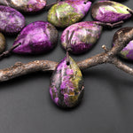 Natural Atlantisite Stichtite Teardrop Pendant Gemstone From Australia