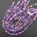 Large Natural Amerine Purple Amethyst Golden Yellow Citrine Freeform Rondelle Disc Center Dilled Beads 15.5" Strand