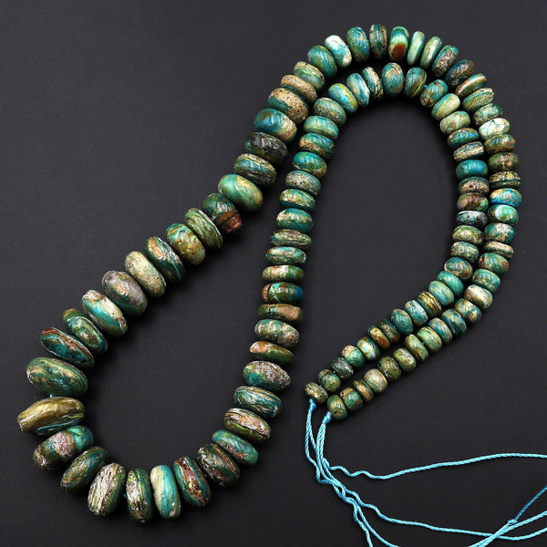 Rare Genuine Natural Peruvian Blue Opal Beads Graduated Blue Opaline Gemstone Beads Long 21" Strand B0561