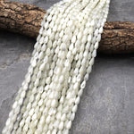 AAA Iridescent Natural White Mother of Pearl Shell Teardrop Beads 5mm 8mm 15.5" Strand