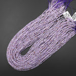 Super 7 Crystal Natural Phantom Amethyst Cacoxenite Faceted 2mm Rondelle Micro Cut Geometric Powerful Healing Stone 15.5" Strand