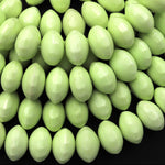 Natural Lemon Chrysoprase Faceted Saucer Rondelle 16mm Beads 15.5" Strand