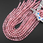 Rare Mauve Pink Madagascar Natural Rose Quartz 7mm 8mm 9mm 10mm 12mm Round Beads 15.5" Strand