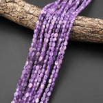 Natural Purple Lepidolite Smooth Oval Beads 15.5" Strand