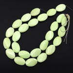 Natural Lemon Chrysoprase Faceted Twisted Oval Beads Vetically Drilled Natural Yellow Green Gemstone 15.5" Strand