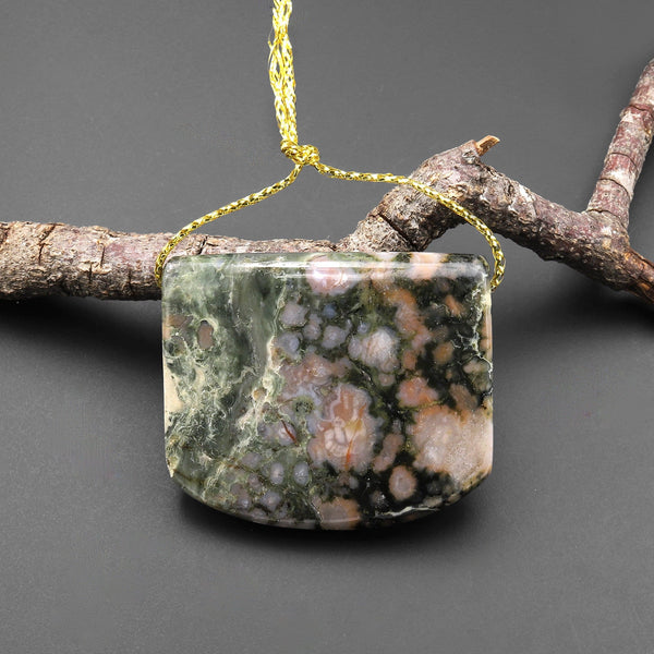 Real Genuine Natural Dinosaur Coprolite Dung Saddle Pendant P0179A1