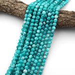 AAA Natural Banded Russian Amazonite Round Beads 5mm 6mm 7mm 8mm 9mm 10mm 11mm 12mm Gemstone 15.5" Strand