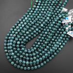 Rare AAA Natural Guatemalan Blue Green Jade 6mm 8mm 10mm Round Beads 15.5" Strand