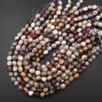 Natural Laguna Lace Agate Freeform Pebble Nugget Beads From Mexico 15.5" Strand