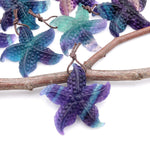 Hand Carved Natural Fluorite Starfish Gemstone Pendant A1